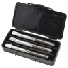 Tap Set: 3/8-16 UNC, 4 Flute, High Speed Steel, Bright Finish