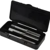 Tap Set: 5/16-18 UNC, 4 Flute, High Speed Steel, Bright Finish