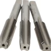 Tap Set: 7/16-14 UNC, 4 Flute, High Speed Steel, Bright Finish