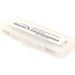 Tap Set: #10-32 UNF, 4 Flute, High Speed Steel, Bright Finish