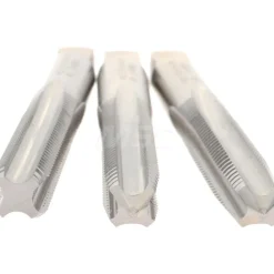 Tap Set: 5/16-24 UNF, 4 Flute, High Speed Steel, Bright Finish