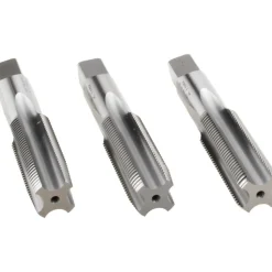 Tap Set: 7/8-14 UNF, 4 Flute, High Speed Steel, Bright Finish
