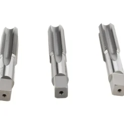 Tap Set: 7/8-14 UNF, 4 Flute, High Speed Steel, Bright Finish