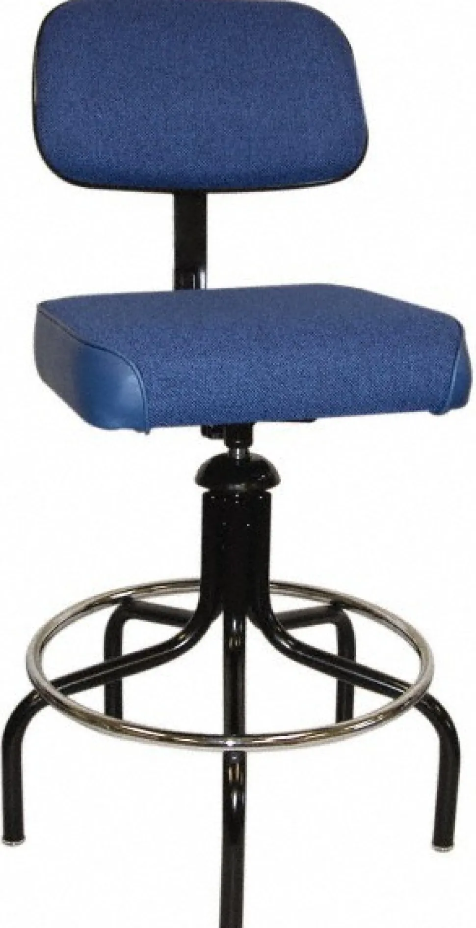 Task Chair: Cloth, 24 to 29" Seat Height, Royal Blue, Adjustable Height