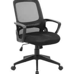 Task Chair: Mesh, Adjustable Height, Black