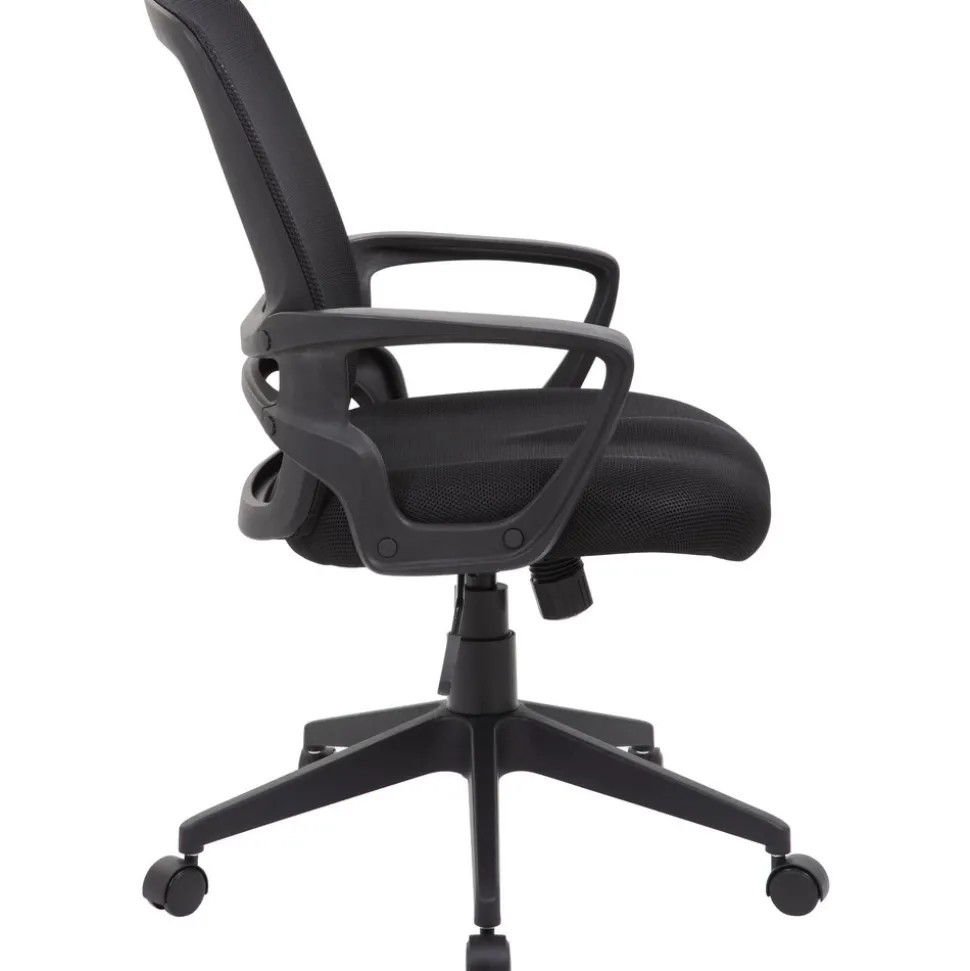 Task Chair: Mesh, Adjustable Height, Black