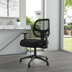 Task Chair Task Chair: Mesh & Fabric, 23" Seat Height, Black, Adjustable Height