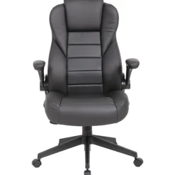 Task Chair: Vinyl, Adjustable Height, Black