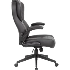 Task Chair: Vinyl, Adjustable Height, Black