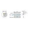 TGFH Single End Neutral Indexable Cutoff Blade