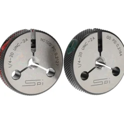 Threaded Ring Gage: 1/4-20 Thread, Class 2A, Go & No Go