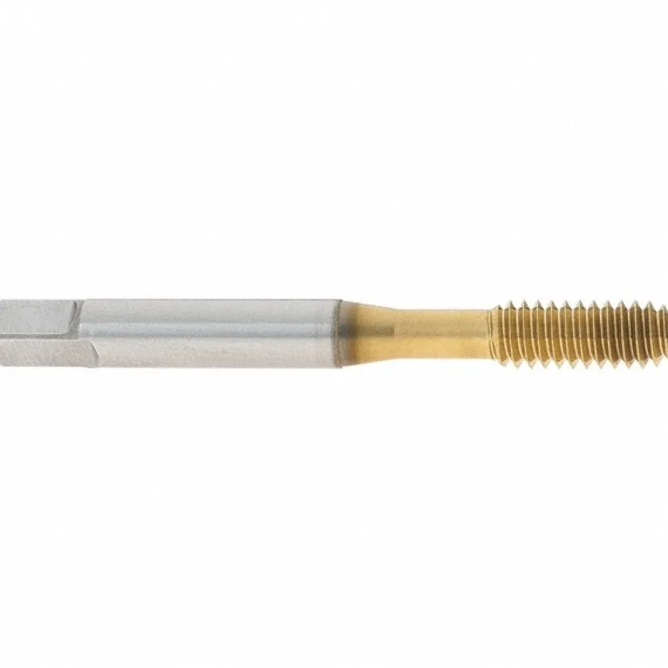 Thread Forming Tap: 1/4-20 UNC, Modified Bottoming Chamfer, Cobalt, TiN Finish