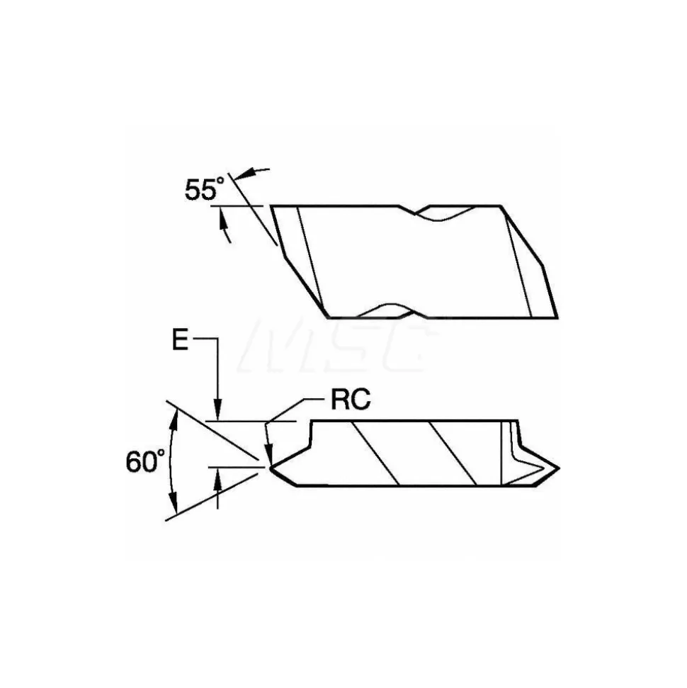 Threading Insert: NTF3R KC5025, Carbide
