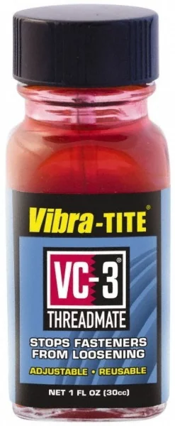 Threadlocker: Red, 1 oz, Bottle