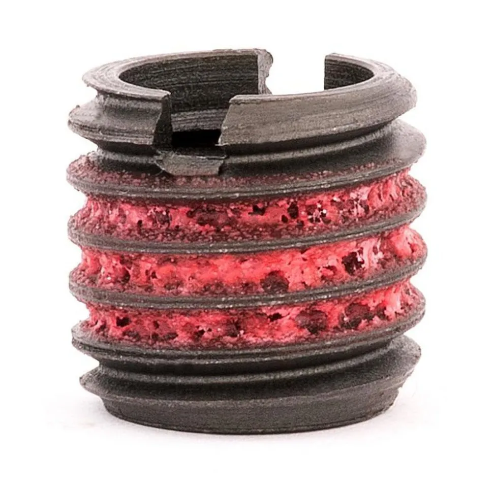 Thread Locking Insert: 3/8-16 Internal Thread, 9/16-12 External Thread, UNC, 33/64" OAL, Self-Lock Wall