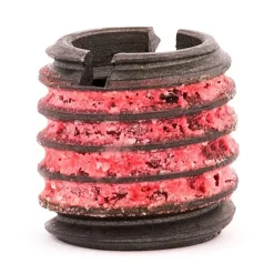 Thread Locking Insert: 5/16-18 Internal Thread, 1/2-13 External Thread, UNC, 31/64" OAL, Self-Lock Wall