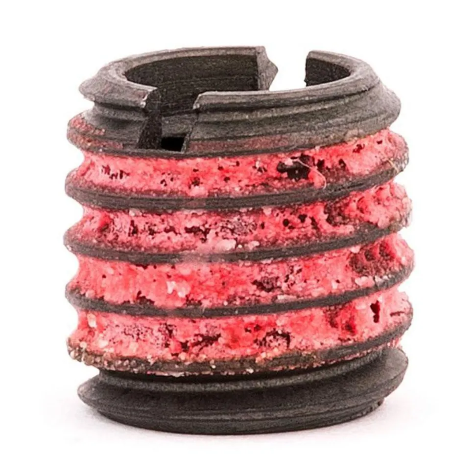 Thread Locking Insert: 5/16-18 Internal Thread, 1/2-13 External Thread, UNC, 31/64" OAL, Self-Lock Wall