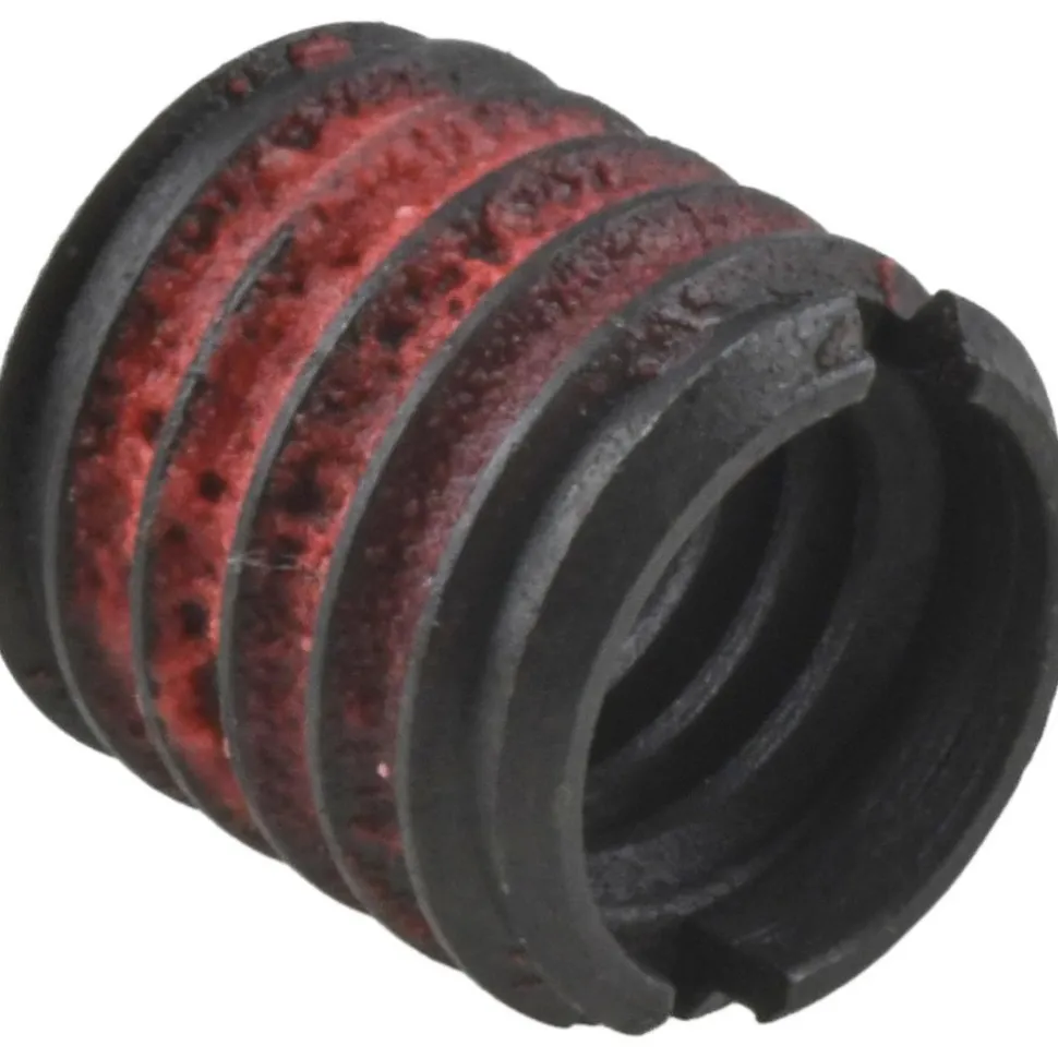 Thread Locking Insert: 3/8-16 Internal Thread, 1/2-13 External Thread, UNC, 1/2" OAL, Self-Lock Wall