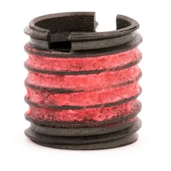 Thread Locking Insert: 1/2-13 Internal Thread, 5/8-11 External Thread, UNC, 5/8" OAL, Self-Lock Wall