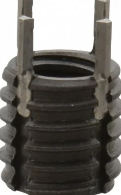 Thread Locking Insert: 5/16-18 Internal Thread, 7/16-14 External Thread, UNC, 0.43" OAL, Thin Wall Keylocking