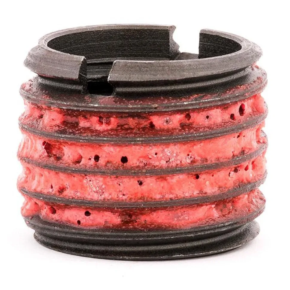 Thread Locking Insert: 3/4-10 Internal Thread, 1-8 External Thread, UNC, 25/32" OAL, Self-Lock Wall