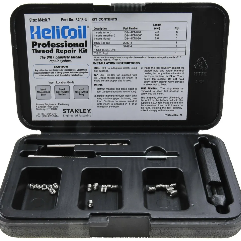 Thread Repair Kit: Threaded Insert