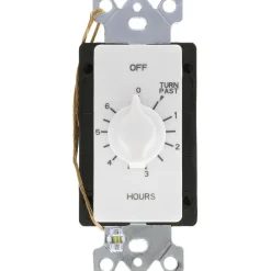 Timers: Timer Type: Countdown Timer; Recommended Environment: Indoor; Timing Range: 6 h; Minimum On/Off Time: 30 min