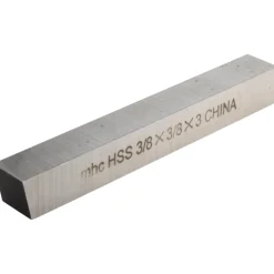 Tool Bit Blank: 3/8" Wide, 3/8" High, 3" Long, M2 High-Speed Steel, Square
