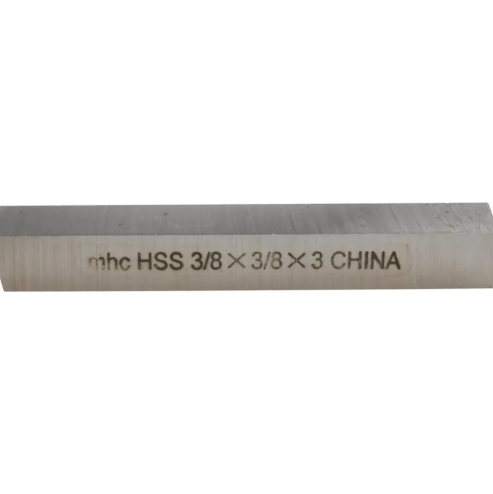 Tool Bit Blank: 3/8" Wide, 3/8" High, 3" Long, M2 High-Speed Steel, Square