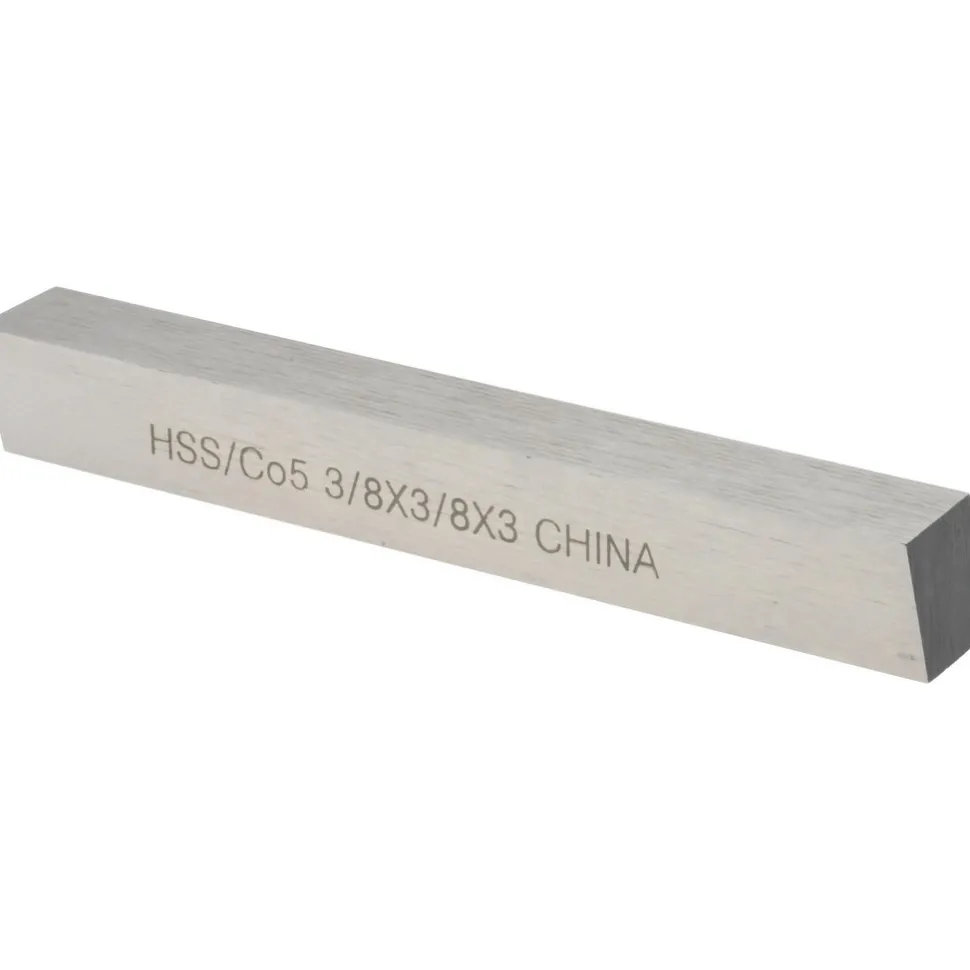 Tool Bit Blank: 3/8" Wide, 3/8" High, 3" Long, M35 Cobalt, Square