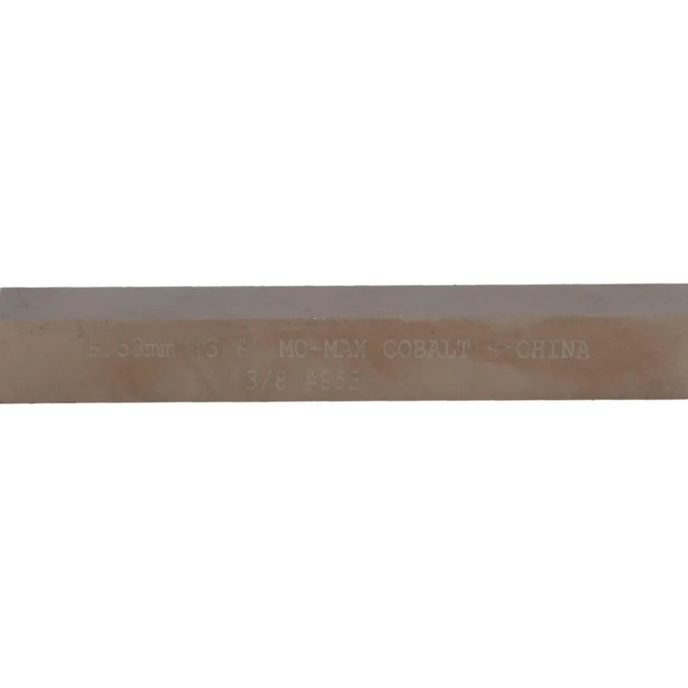 Tool Bit Blank: 3/8" Wide, 3/8" High, 3" Long, M42 Cobalt, Square