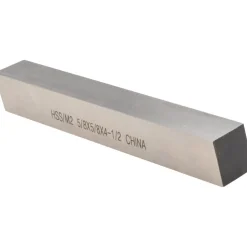 Tool Bit Blank: 5/8" Wide, 5/8" High, 4-1/2" Long, M2 High-Speed Steel, Square