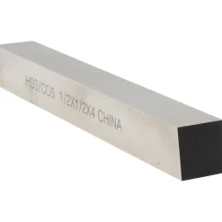 Tool Bit Blank: 1/2" Wide, 1/2" High, 4" Long, M35 Cobalt, Square