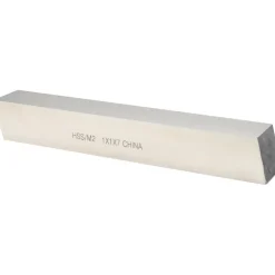 Tool Bit Blank: 1" Wide, 1" High, 7" Long, M2 High-Speed Steel, Square