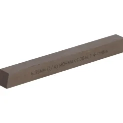 Tool Bit Blank: 1/4" Wide, 1/4" High, 2-1/2" Long, M42 Cobalt, Square