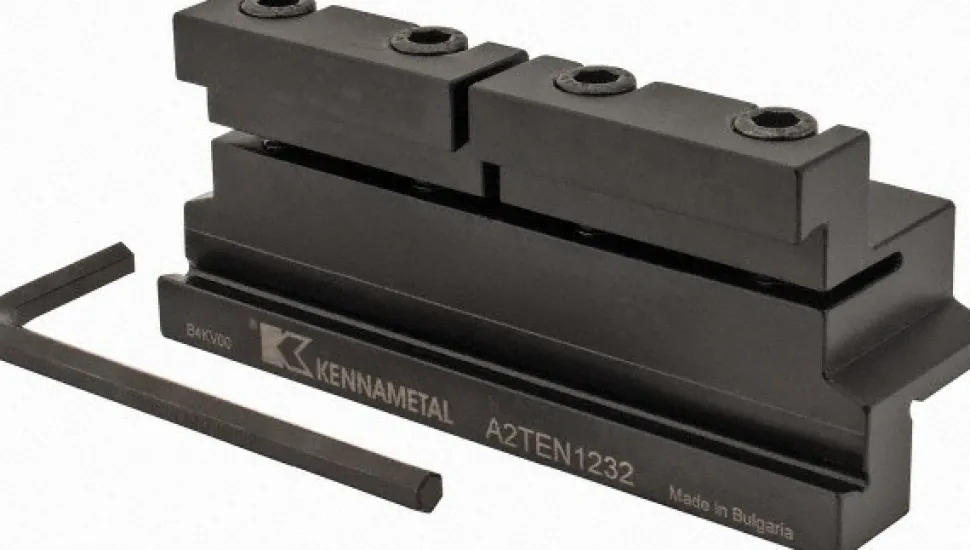 Tool Block Style A2TEN, 32mm Blade Height, 110mm OAL, 48mm OAH, Indexable Cutoff Blade Tool Block