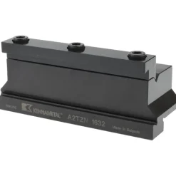 Tool Block Style A2TZN, 32mm Blade Height, 4.33" OAL, 1.89"& OAH, Indexable Cutoff Blade Tool Block