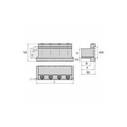 Tool Block Style A2TZN, 26mm Blade Height, 3.39" OAL, 1.89"& OAH, Indexable Cutoff Blade Tool Block