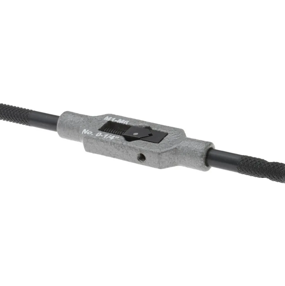 1/8 to 1/4" Tap Capacity, Straight Handle Tap Wrench