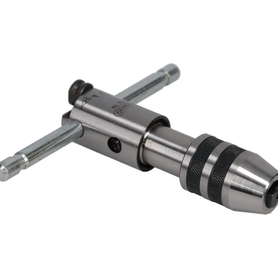 #0 to 1/4" Tap Capacity, T Handle Tap Wrench