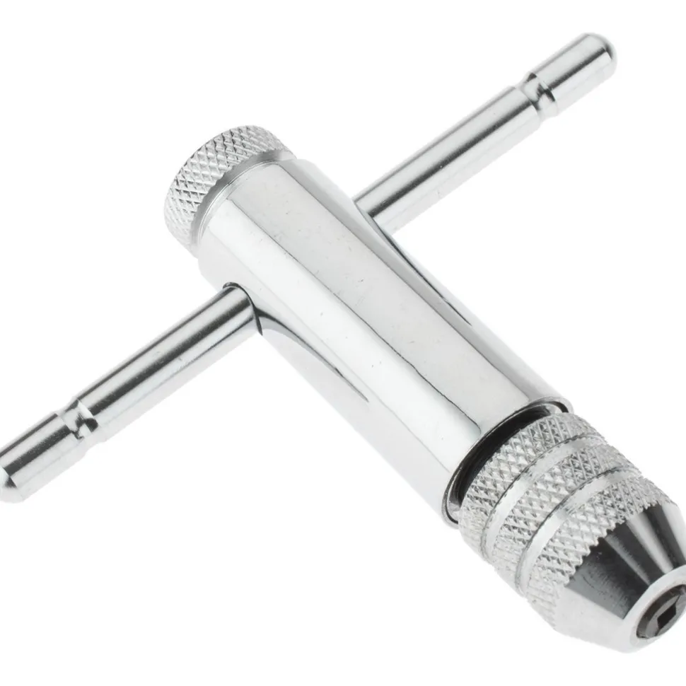 #0 to 1/4" Tap Capacity, T Handle Tap Wrench