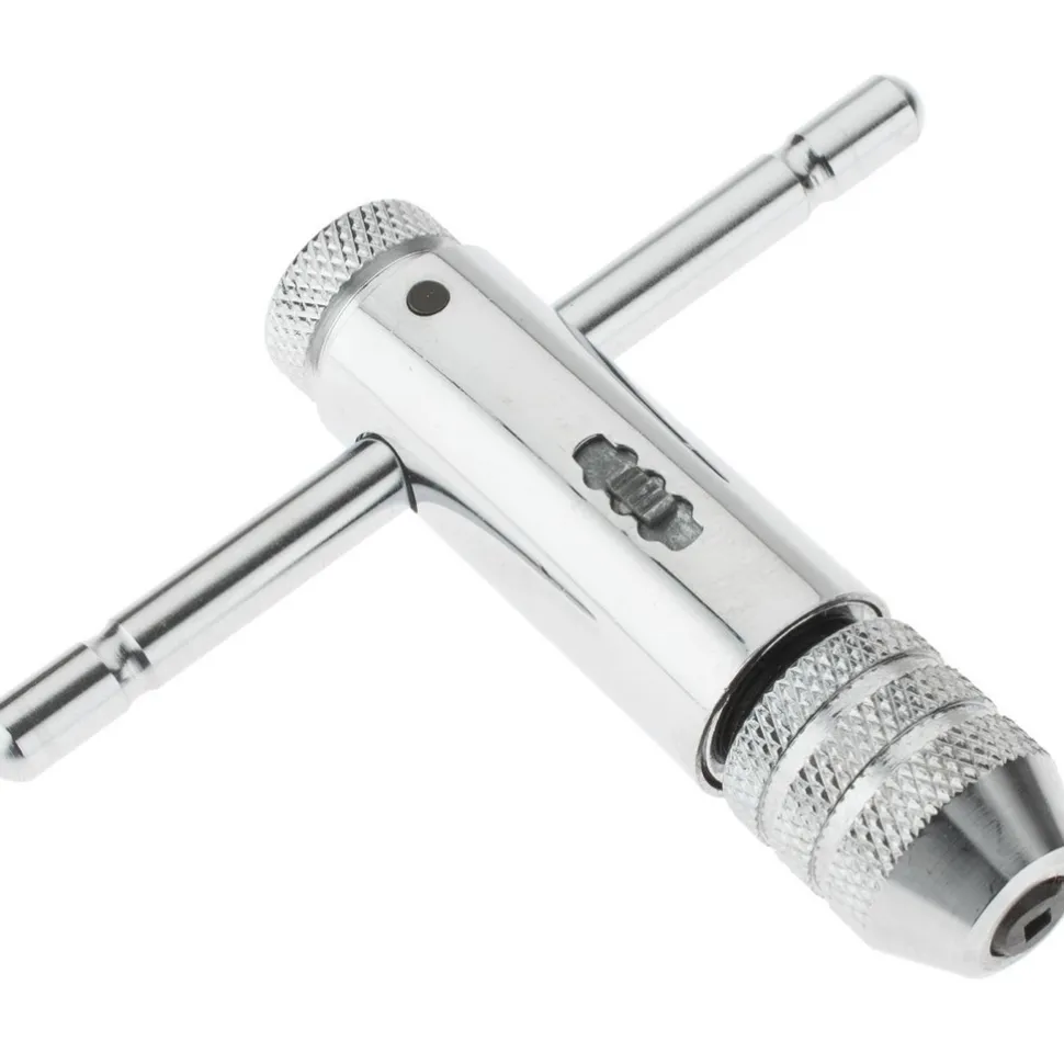 #0 to 1/4" Tap Capacity, T Handle Tap Wrench
