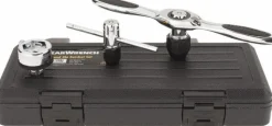 #0 to 1/2" Tap Compatibility, Straight, T-Handle, Ratcheting, Tap Wrench Set