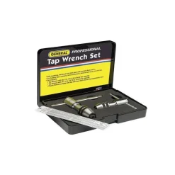 #0 to 1/2" Tap Compatibility, T-Handle, Ratcheting, Tap Wrench Set