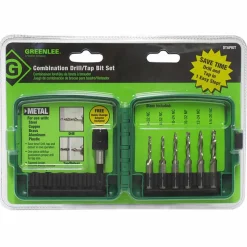 #6-32 to 1/4-20 UNC, 2-1/4" Overall Length, 1-1/4" Drill Length, High Speed Steel Combination Drill and Tap Set