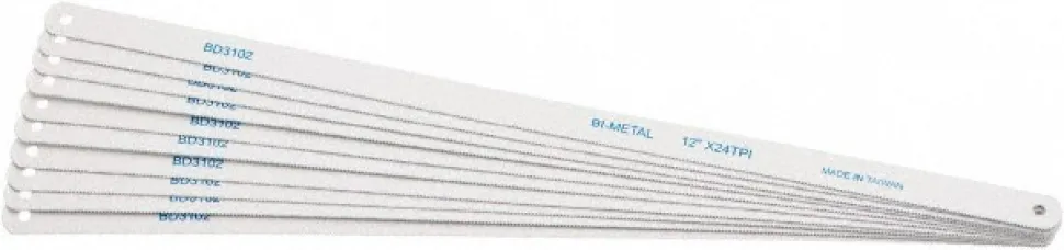 12" 24 TPI Bi-Metal Hand Hacksaw Blade
