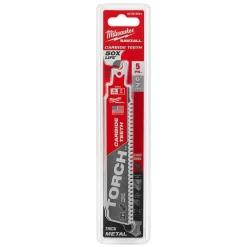 6" 8 TPI TORCH™ with Carbide Teeth SAWZALL® Blades, 5-Pack