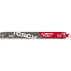 9" 8 TPI TORCH™ with Carbide Teeth SAWZALL® Blade, 1-Pack