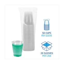 Translucent Plastic Cold Cups, 12 oz, Polypropylene,1000/Carton