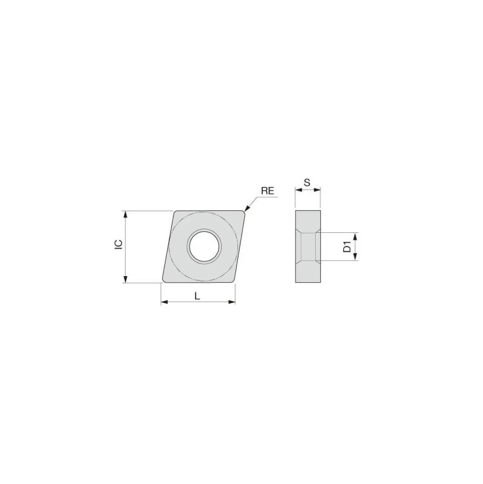 Turning Insert: CNMG432HRF AH8015, Carbide